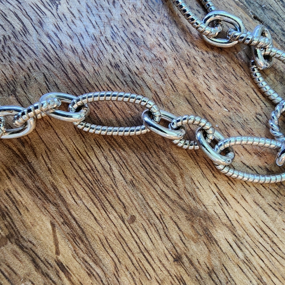 Judith Ripka Sterling Silver Heart Charm Necklace 21" - Picture 9 of 10
